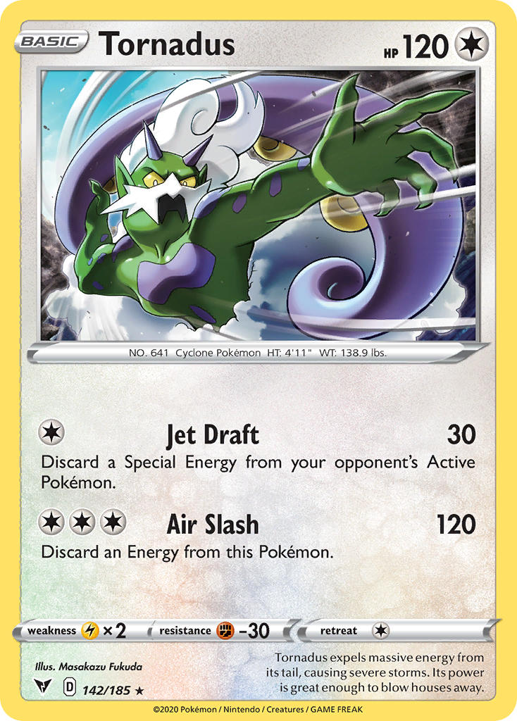 Tornadus (142/185) [Sword & Shield: Vivid Voltage] | Gear Gaming Fayetteville