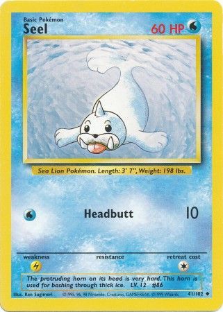 Seel (41/102) [Base Set Unlimited] | Gear Gaming Fayetteville