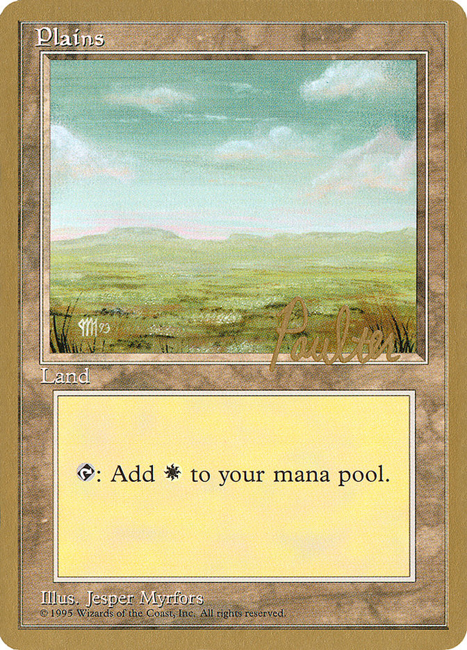 Plains (pp364) (Preston Poulter) [Pro Tour Collector Set] | Gear Gaming Fayetteville