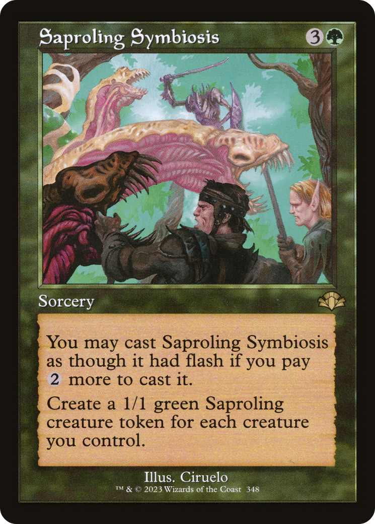 Saproling Symbiosis (Retro) [Dominaria Remastered] | Gear Gaming Fayetteville