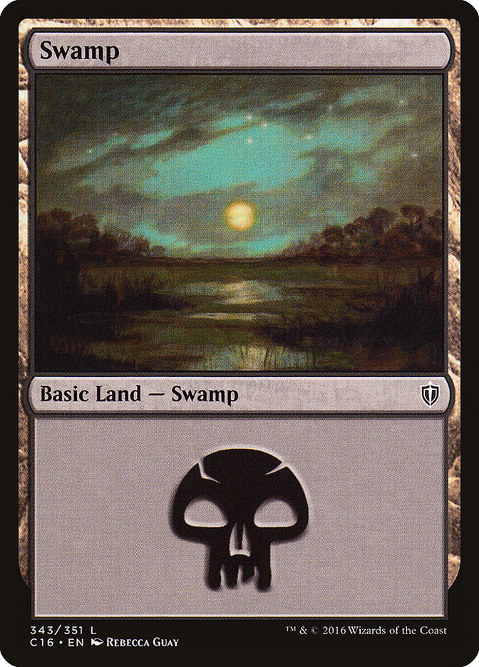 Swamp (343) [Commander 2016] | Gear Gaming Fayetteville