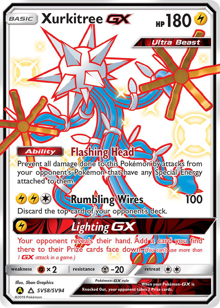 Xurkitree GX (SV58/SV94) [Sun & Moon: Hidden Fates - Shiny Vault] | Gear Gaming Fayetteville