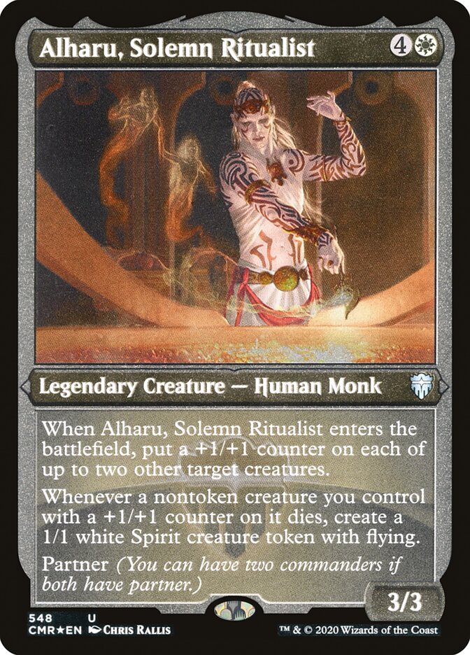 Alharu, Solemn Ritualist (Etched) [Commander Legends] | Gear Gaming Fayetteville