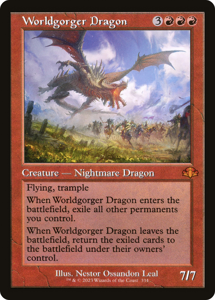 Worldgorger Dragon (Retro) [Dominaria Remastered] | Gear Gaming Fayetteville