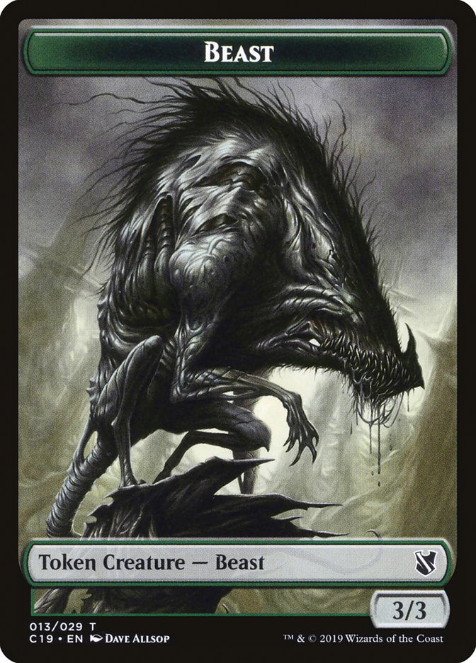 Beast Token (013/029) [Commander 2019 Tokens] | Gear Gaming Fayetteville