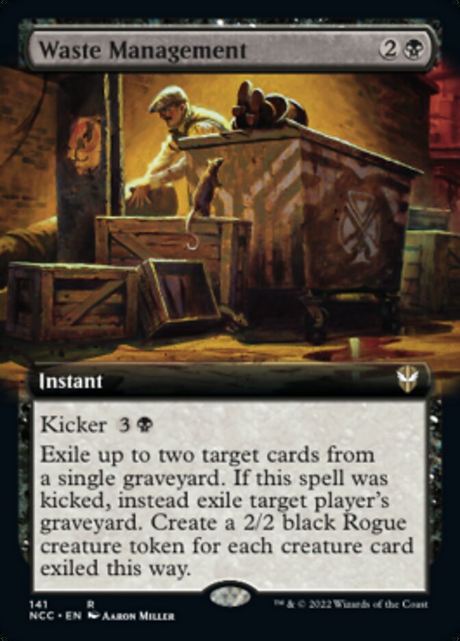 Waste Management (Extended Art) [Streets of New Capenna Commander] | Gear Gaming Fayetteville