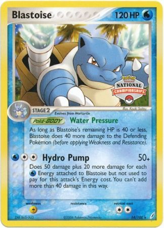 Blastoise (14/100) (National Championship Promo) [EX: Crystal Guardians] | Gear Gaming Fayetteville