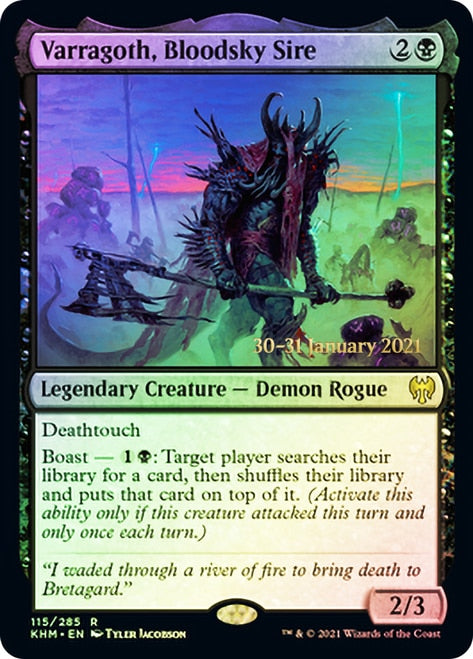 Varragoth, Bloodsky Sire [Kaldheim Prerelease Promos] | Gear Gaming Fayetteville