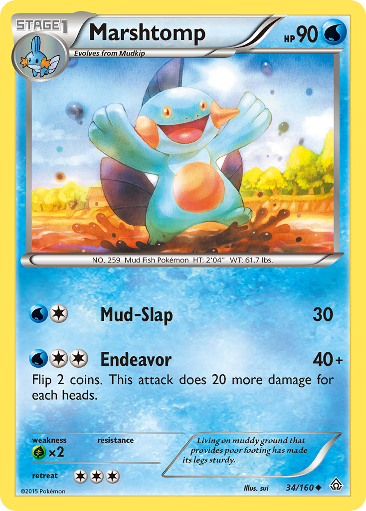 Marshtomp (34/160) [XY: Primal Clash] | Gear Gaming Fayetteville