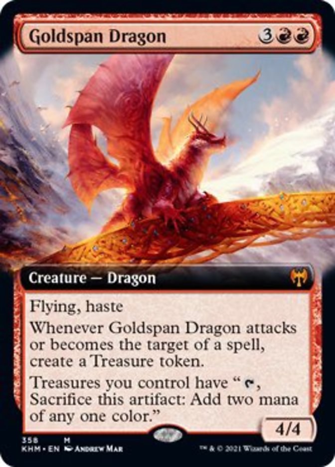 Goldspan Dragon (Extended Art) [Kaldheim] | Gear Gaming Fayetteville