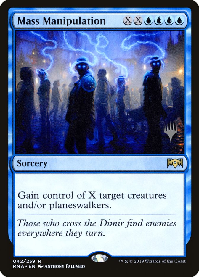 Mass Manipulation (Promo Pack) [Ravnica Allegiance Promos] | Gear Gaming Fayetteville