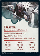 Drider Art Card [Dungeons & Dragons: Adventures in the Forgotten Realms Art Series] | Gear Gaming Fayetteville