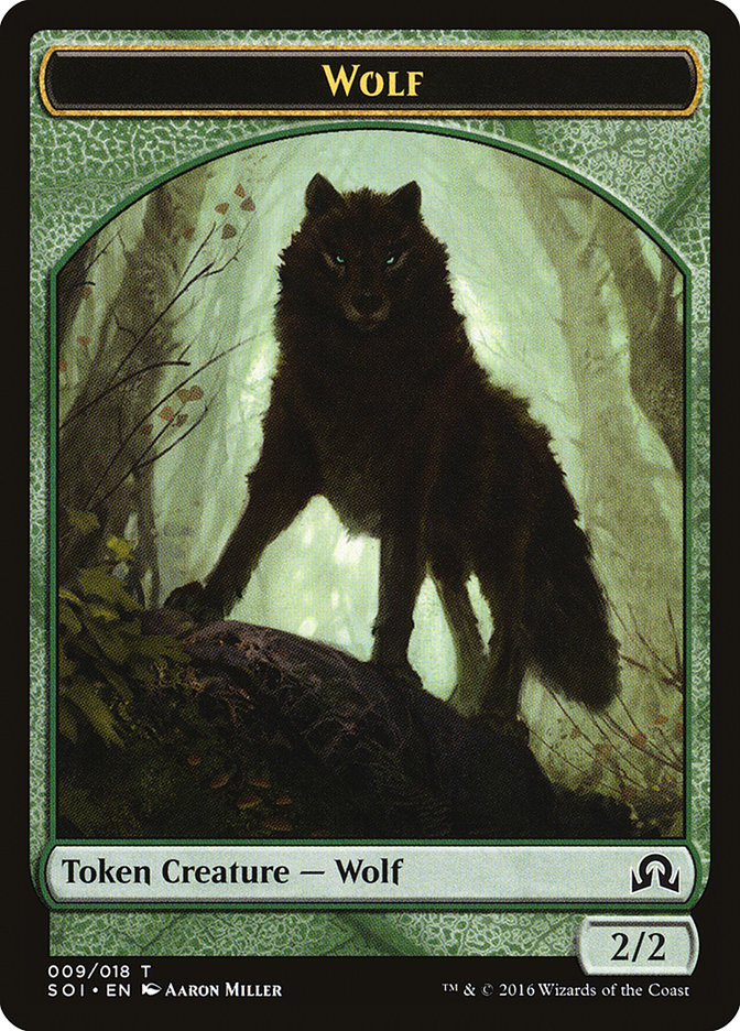 Wolf Token [Shadows over Innistrad Tokens] | Gear Gaming Fayetteville