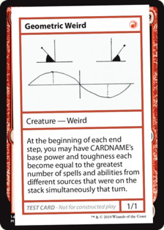 Geometric Weird (2021 Edition) [Mystery Booster Playtest Cards] | Gear Gaming Fayetteville