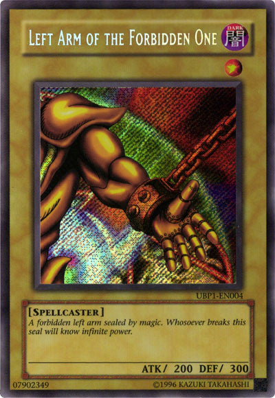 Left Arm of the Forbidden One [UBP1-EN004] Secret Rare | Gear Gaming Fayetteville