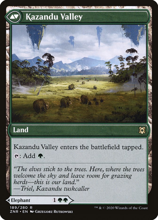 Kazandu Mammoth // Kazandu Valley [Zendikar Rising] | Gear Gaming Fayetteville