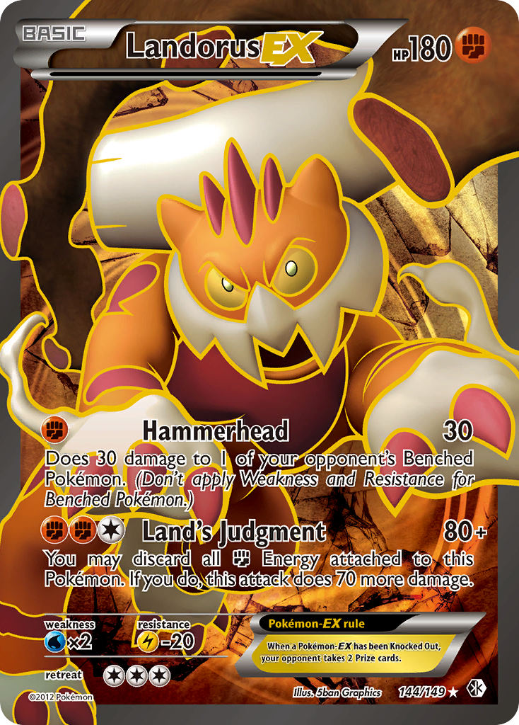 Landorus EX (144/149) [Black & White: Boundaries Crossed] | Gear Gaming Fayetteville