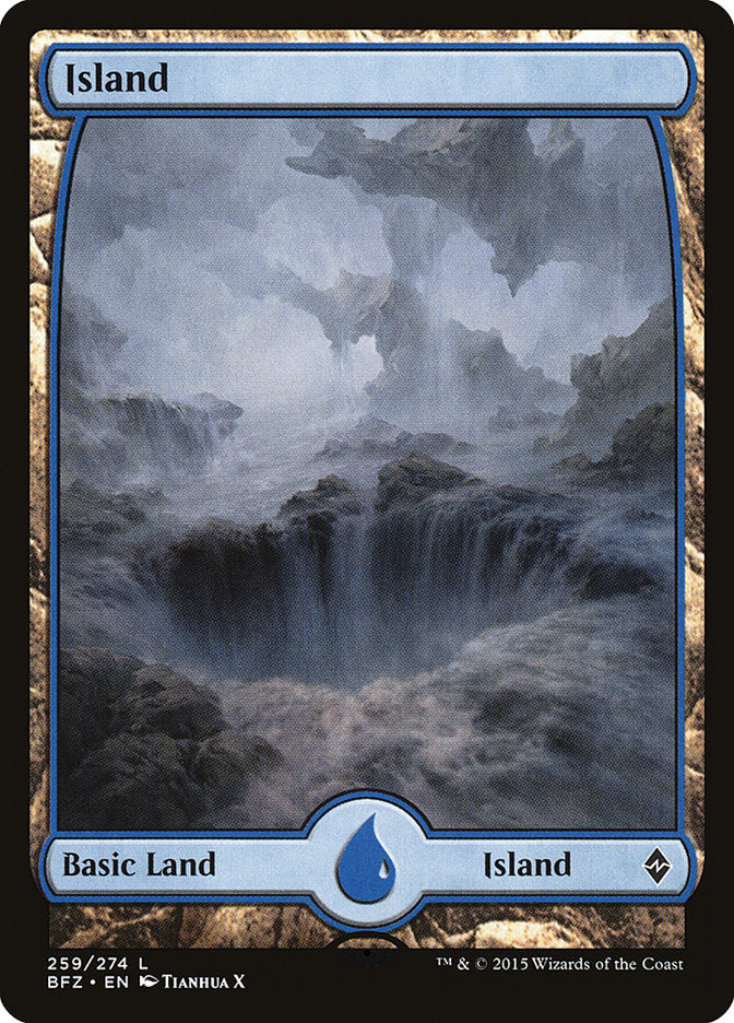 Island (259) (Full Art) [Battle for Zendikar] | Gear Gaming Fayetteville