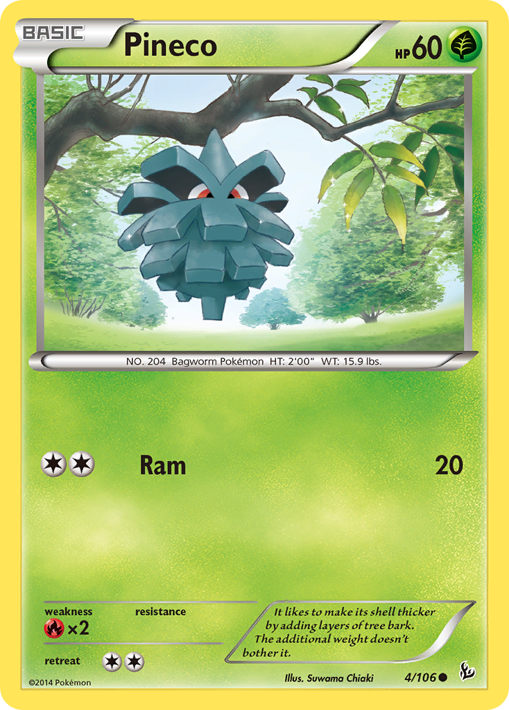 Pineco (4/106) [XY: Flashfire] | Gear Gaming Fayetteville