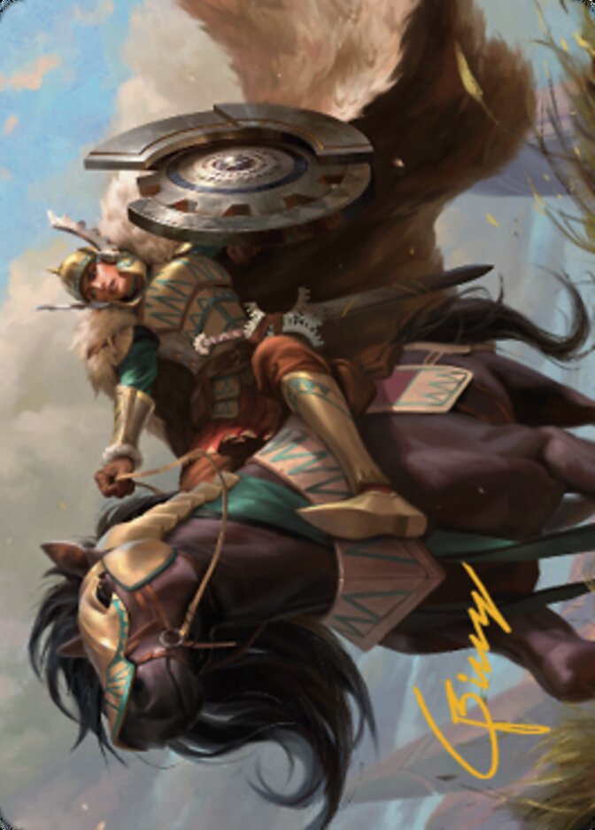 Knight of Dawn's Light Art Card (Gold-Stamped Signature) [Dominaria United Art Series] | Gear Gaming Fayetteville