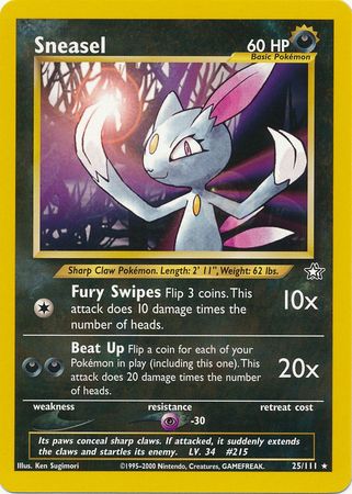 Sneasel (25/111) [Neo Genesis Unlimited] | Gear Gaming Fayetteville