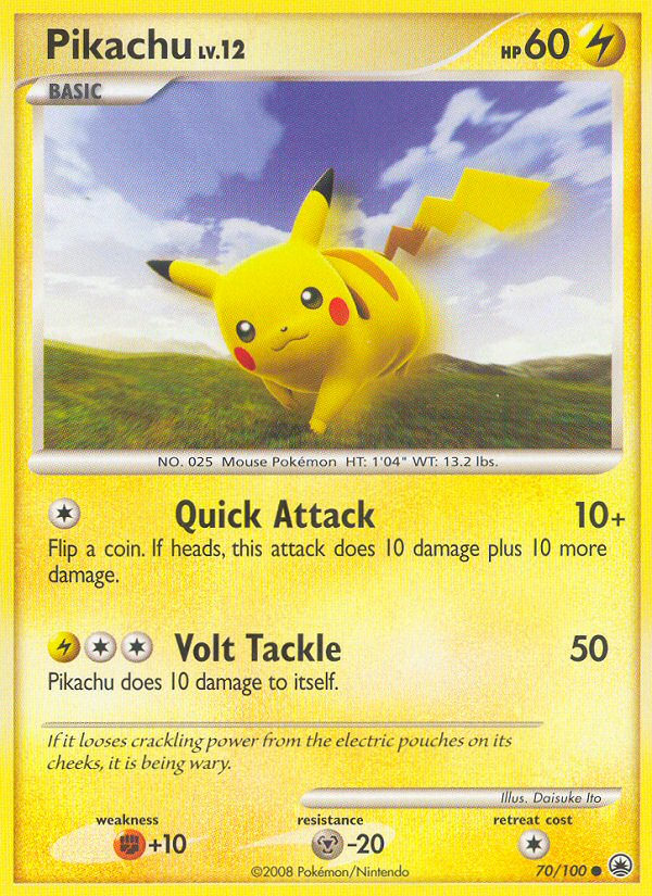 Pikachu (70/100) [Diamond & Pearl: Majestic Dawn] | Gear Gaming Fayetteville