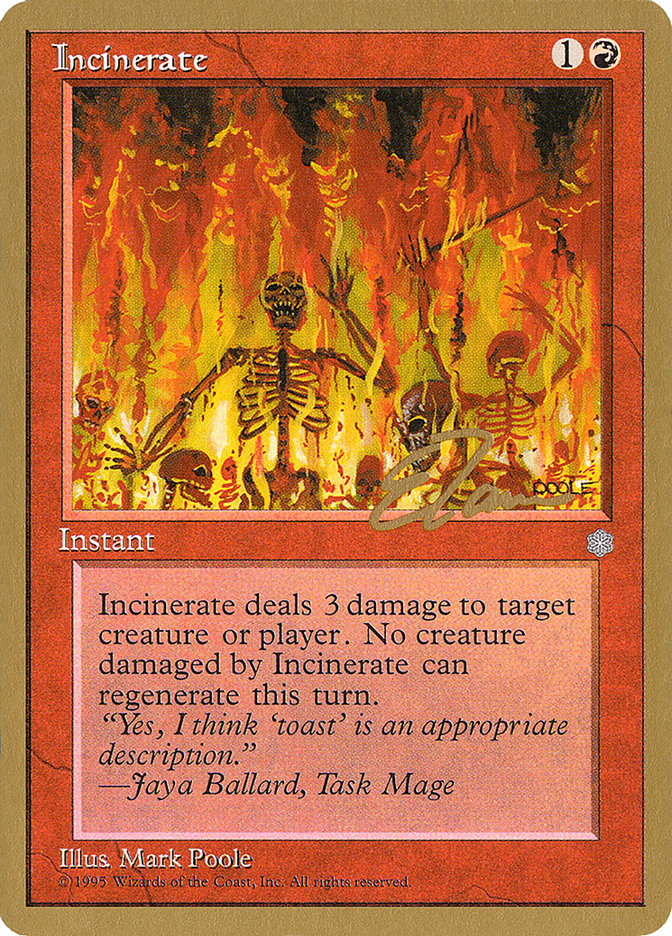 Incinerate (Eric Tam) [Pro Tour Collector Set] | Gear Gaming Fayetteville