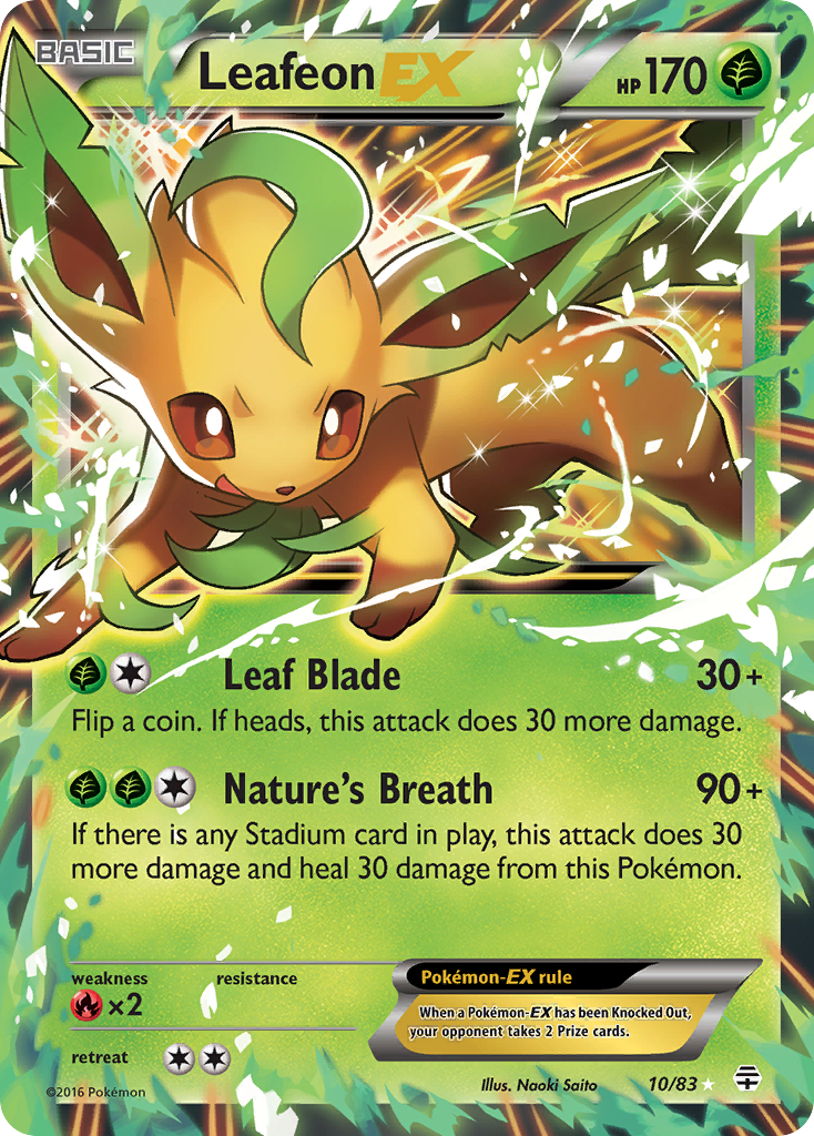 Leafeon EX (10/83) [XY: Generations] | Gear Gaming Fayetteville