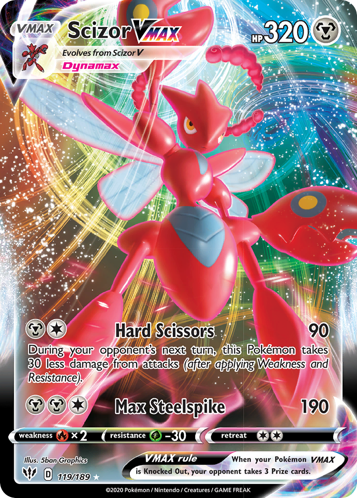 Scizor VMAX (119/189) [Sword & Shield: Darkness Ablaze] | Gear Gaming Fayetteville