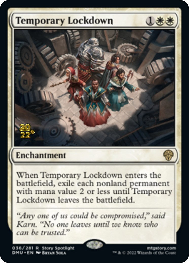 Temporary Lockdown [Dominaria United Prerelease Promos] | Gear Gaming Fayetteville