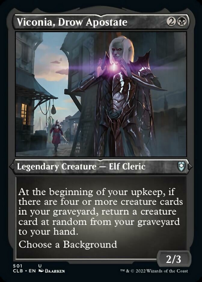 Viconia, Drow Apostate (Foil Etched) [Commander Legends: Battle for Baldur's Gate] | Gear Gaming Fayetteville