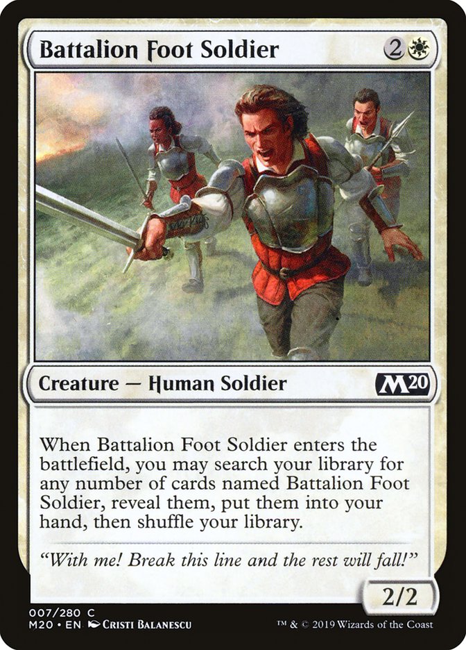 Battalion Foot Soldier [Core Set 2020] | Gear Gaming Fayetteville