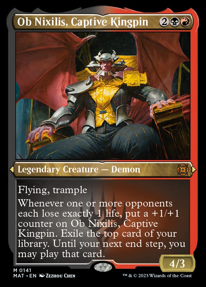 Ob Nixilis, Captive Kingpin (Foil Etched) [March of the Machine: The Aftermath] | Gear Gaming Fayetteville