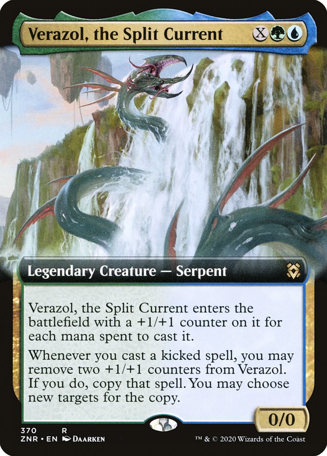 Verazol, the Split Current (Extended Art) [Zendikar Rising] | Gear Gaming Fayetteville