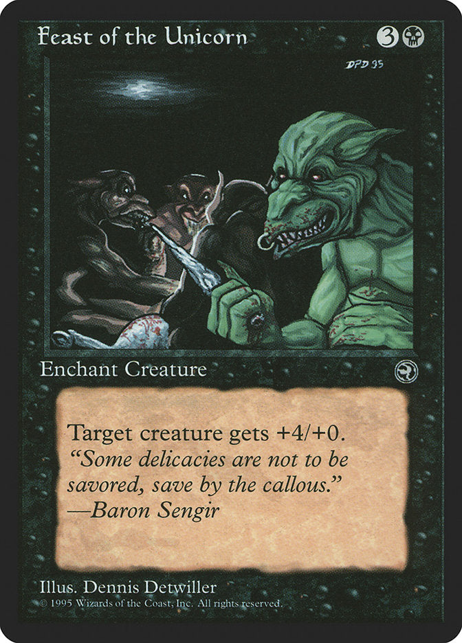 Feast of the Unicorn (Baron Sengir Flavor Text) [Homelands] | Gear Gaming Fayetteville