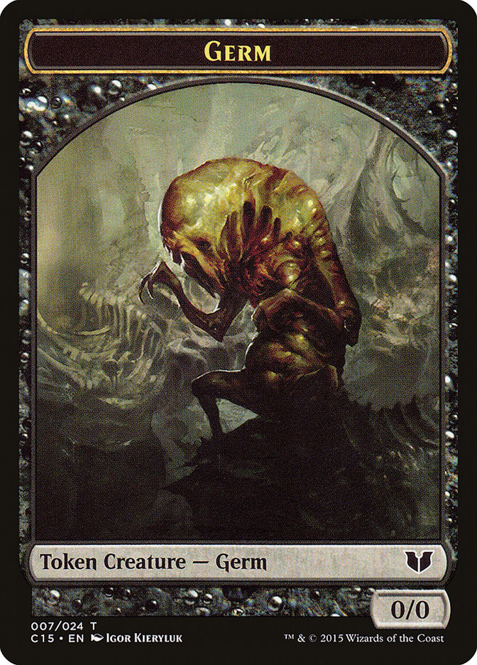 Frog Lizard // Germ Double-Sided Token [Commander 2015 Tokens] | Gear Gaming Fayetteville