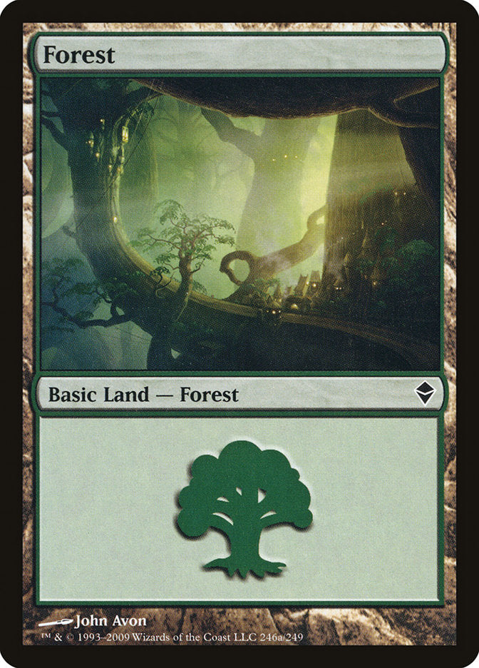 Forest (246a) [Zendikar] | Gear Gaming Fayetteville