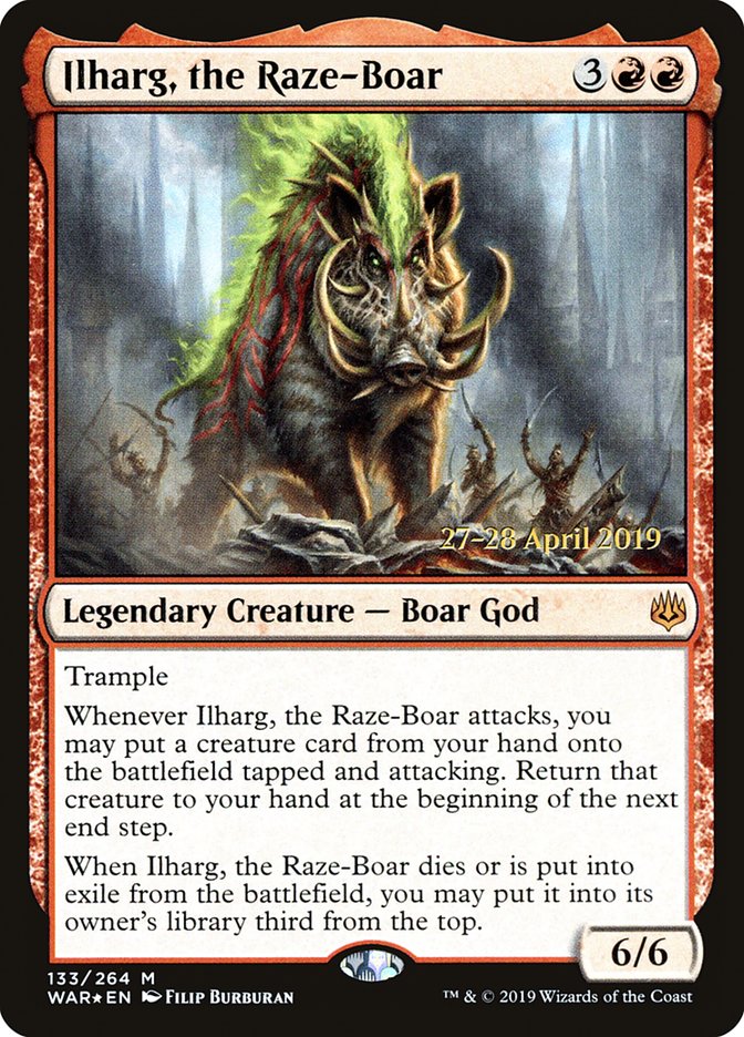 Ilharg, the Raze-Boar [War of the Spark Prerelease Promos] | Gear Gaming Fayetteville