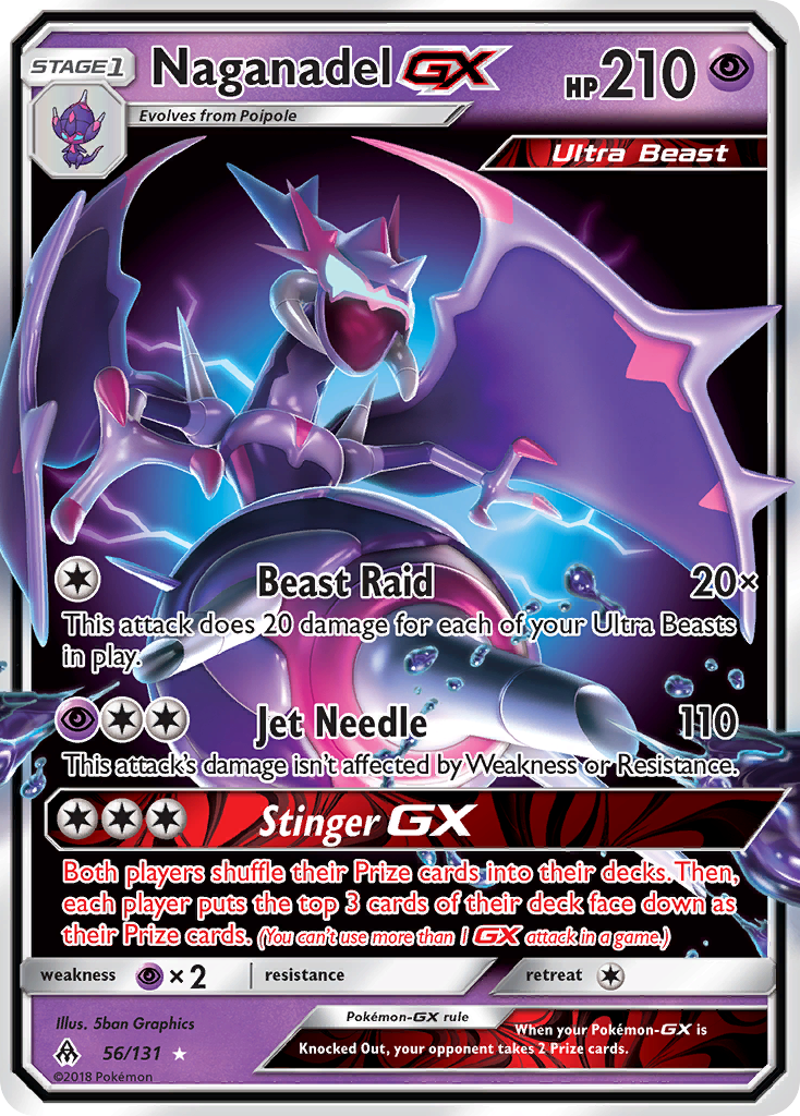 Naganadel GX (56/131) [Sun & Moon: Forbidden Light] | Gear Gaming Fayetteville