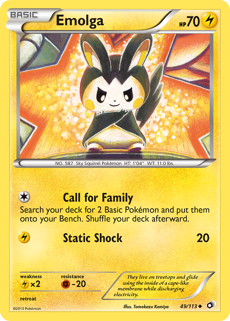 Emolga (49/113) [Black & White: Legendary Treasures] | Gear Gaming Fayetteville