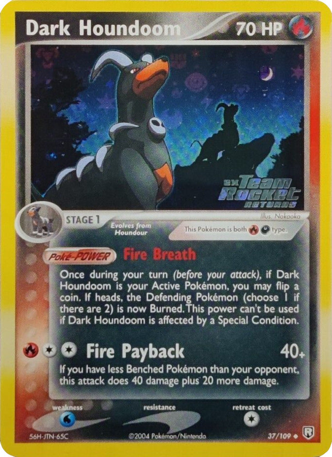 Dark Houndoom (37/109) (Stamped) [EX: Team Rocket Returns] | Gear Gaming Fayetteville