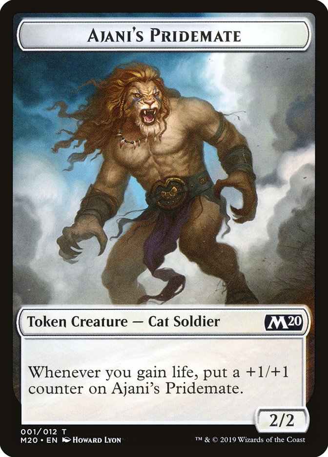 Ajani's Pridemate Token [Core Set 2020 Tokens] | Gear Gaming Fayetteville