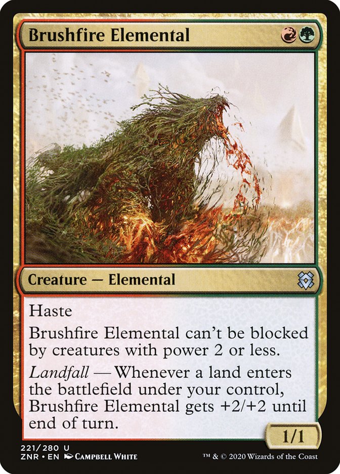 Brushfire Elemental [Zendikar Rising] | Gear Gaming Fayetteville