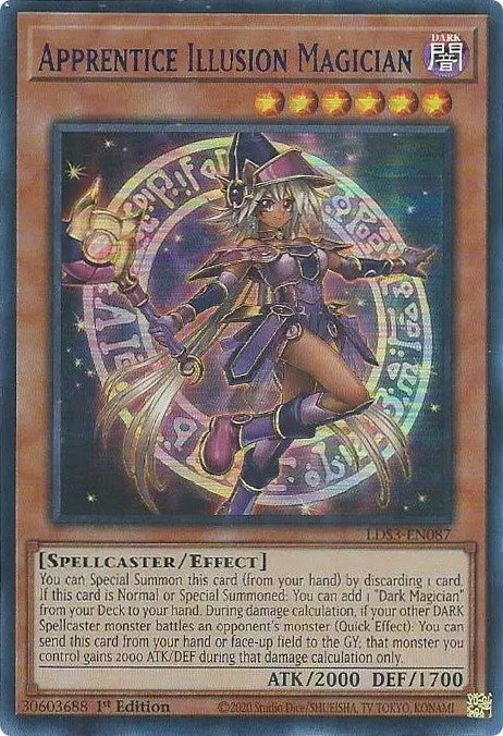 Apprentice Illusion Magician (Blue) [LDS3-EN087] Ultra Rare | Gear Gaming Fayetteville