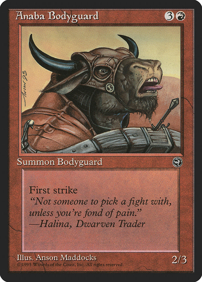 Anaba Bodyguard (Halina Flavor Text) [Homelands] | Gear Gaming Fayetteville