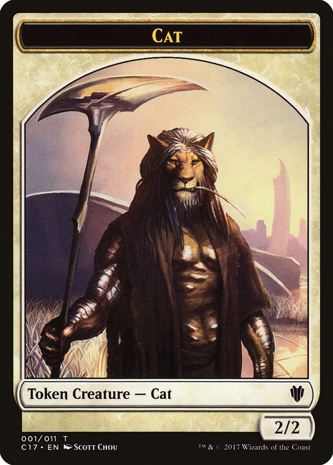 Cat Token [Commander 2017 Tokens] | Gear Gaming Fayetteville