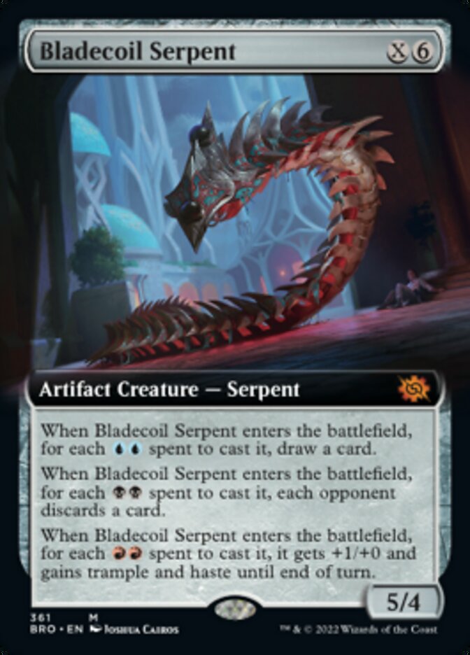 Bladecoil Serpent (Extended Art) [The Brothers' War] | Gear Gaming Fayetteville