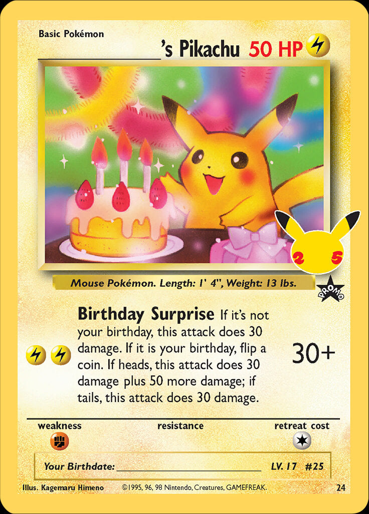 _____'s Pikachu (24) [Celebrations: 25th Anniversary - Classic Collection] | Gear Gaming Fayetteville