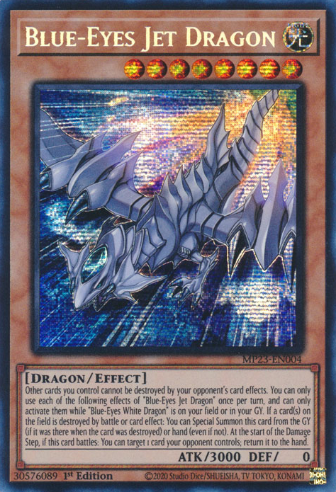 Blue-Eyes Jet Dragon [MP23-EN004] Prismatic Secret Rare | Gear Gaming Fayetteville