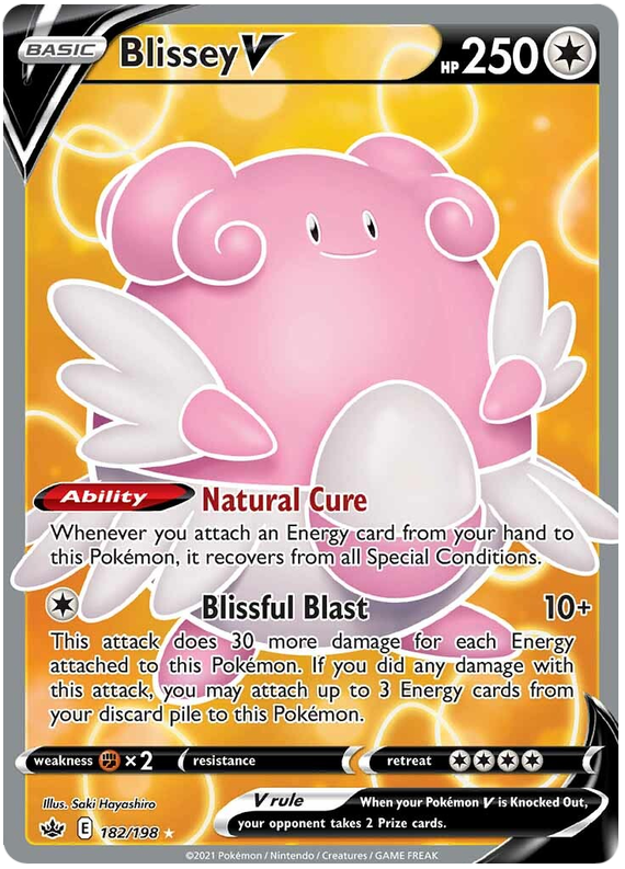 Blissey V (182/198) [Sword & Shield: Chilling Reign] | Gear Gaming Fayetteville